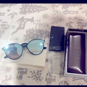 Krewe Collins Black Aqua Sunnies